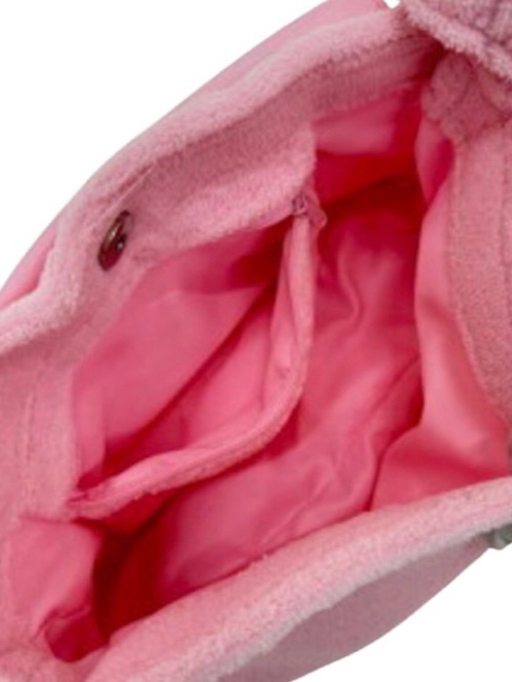 Authentic Chanel GWP Pink terrycloth Crossbody - Picture 5 of 7